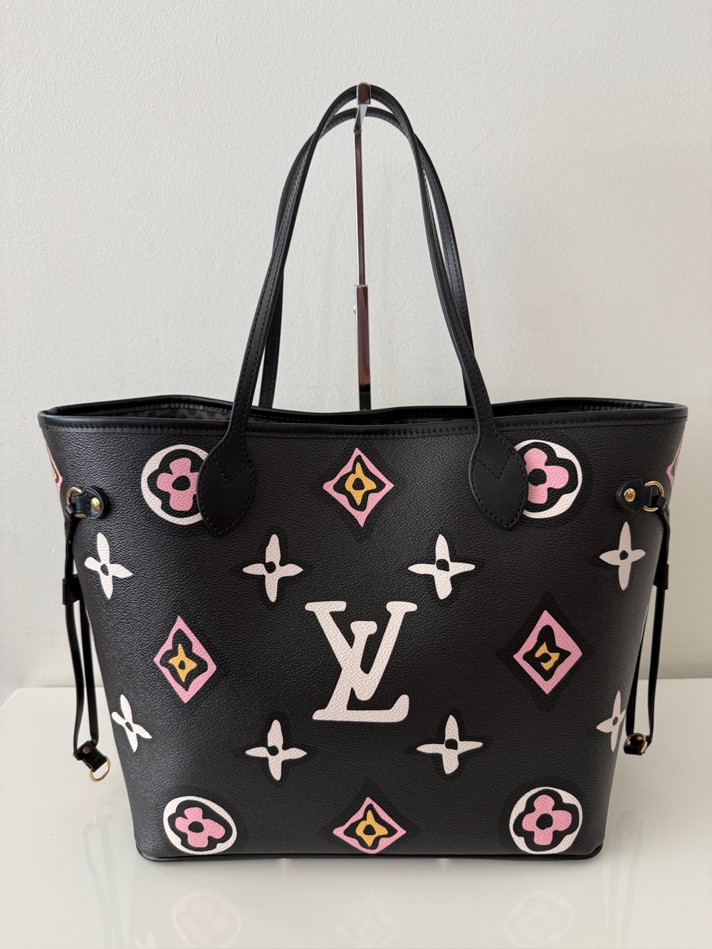 Louis Vuitton Limited Edition Wild at Heart Canvas Neverfull MM Bag Handbag